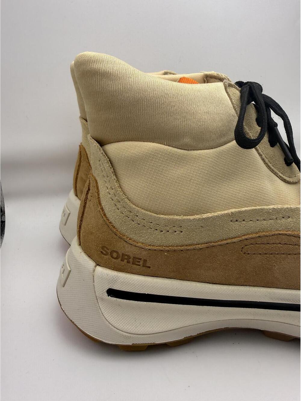 Sorel Beige Brown High-Top Sneakers Size 7 with Black Laces ONA 503 Mid Sneaker - Picture 8 of 11